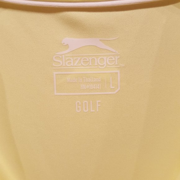 Slazenger Shirts Set of 2 Gold  (1 with collar/1 no collar) Size Large - Picture 10 of 16